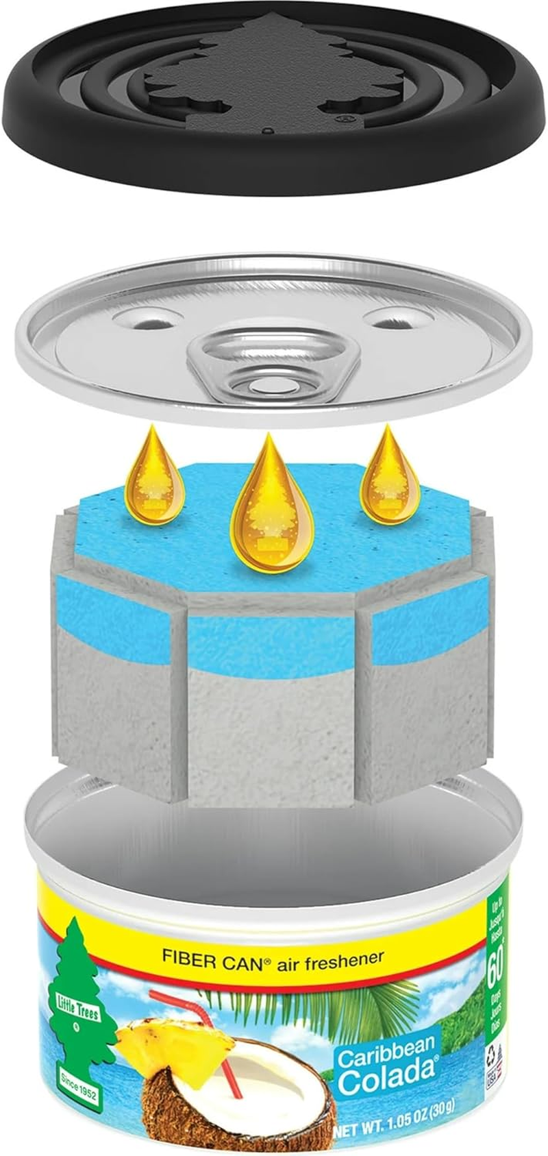 Little Trees LT-FD7811 Cherry Blast Fiber Can Air Freshener image number 4