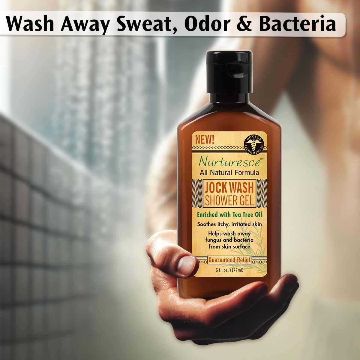 Pedifix Nurturesce Jock Wash Shower Gel, 6 Fluid Ounce image number 4