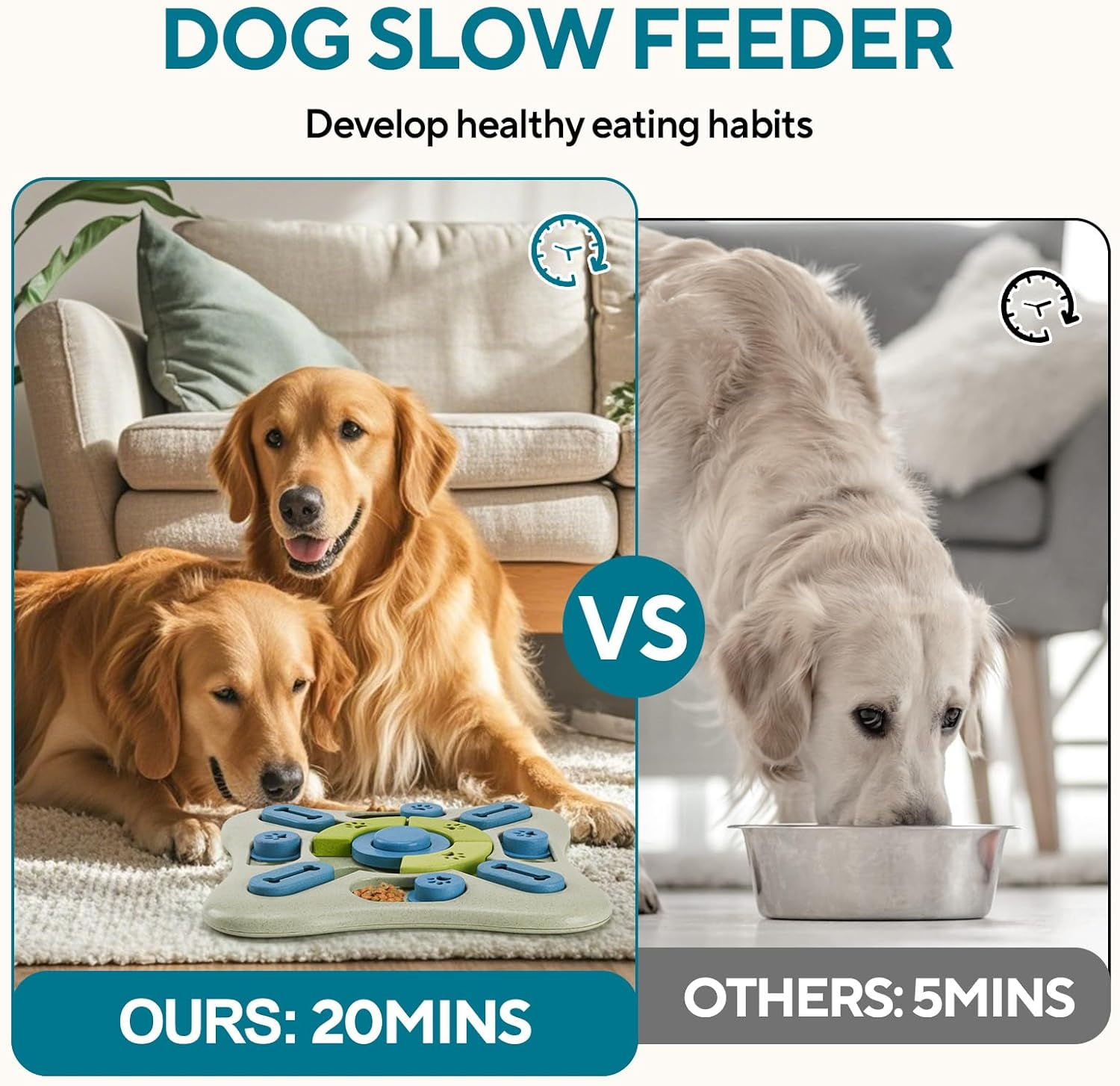 LIFLIX Dog Puzzle Toys, Interactive Treat Dispensing Dog Slow Feeder for IQ Training & Mental Stimulating, Dog Enrichment Toys for Small Medium Large Dogs - Green image number 3