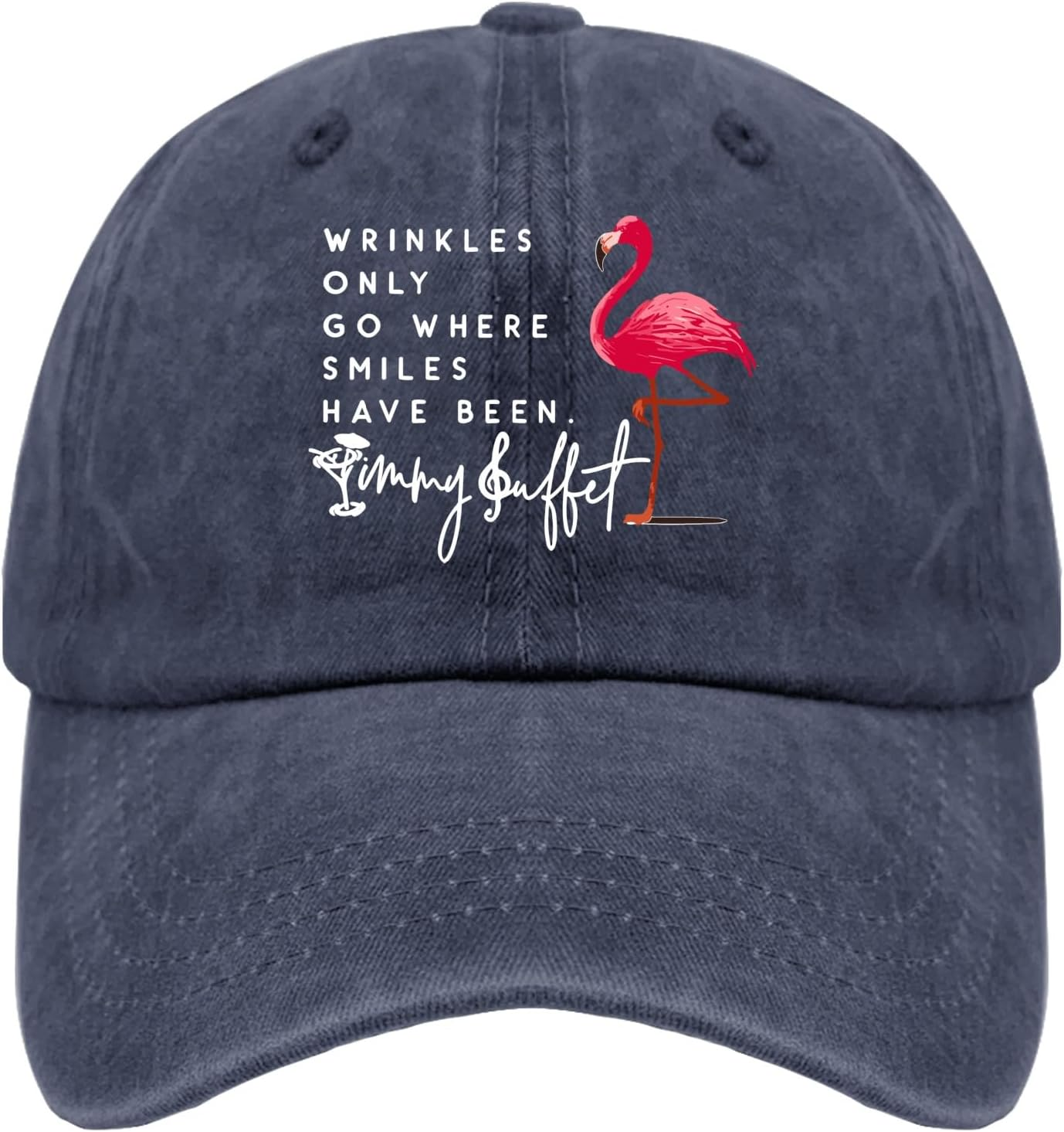 Jimmy Music Buffett Accessories Hats Its 5 Oclock Some Where Baseball Cap Mom Hat Pigment Black Womens Bucket - Allblack image number 4