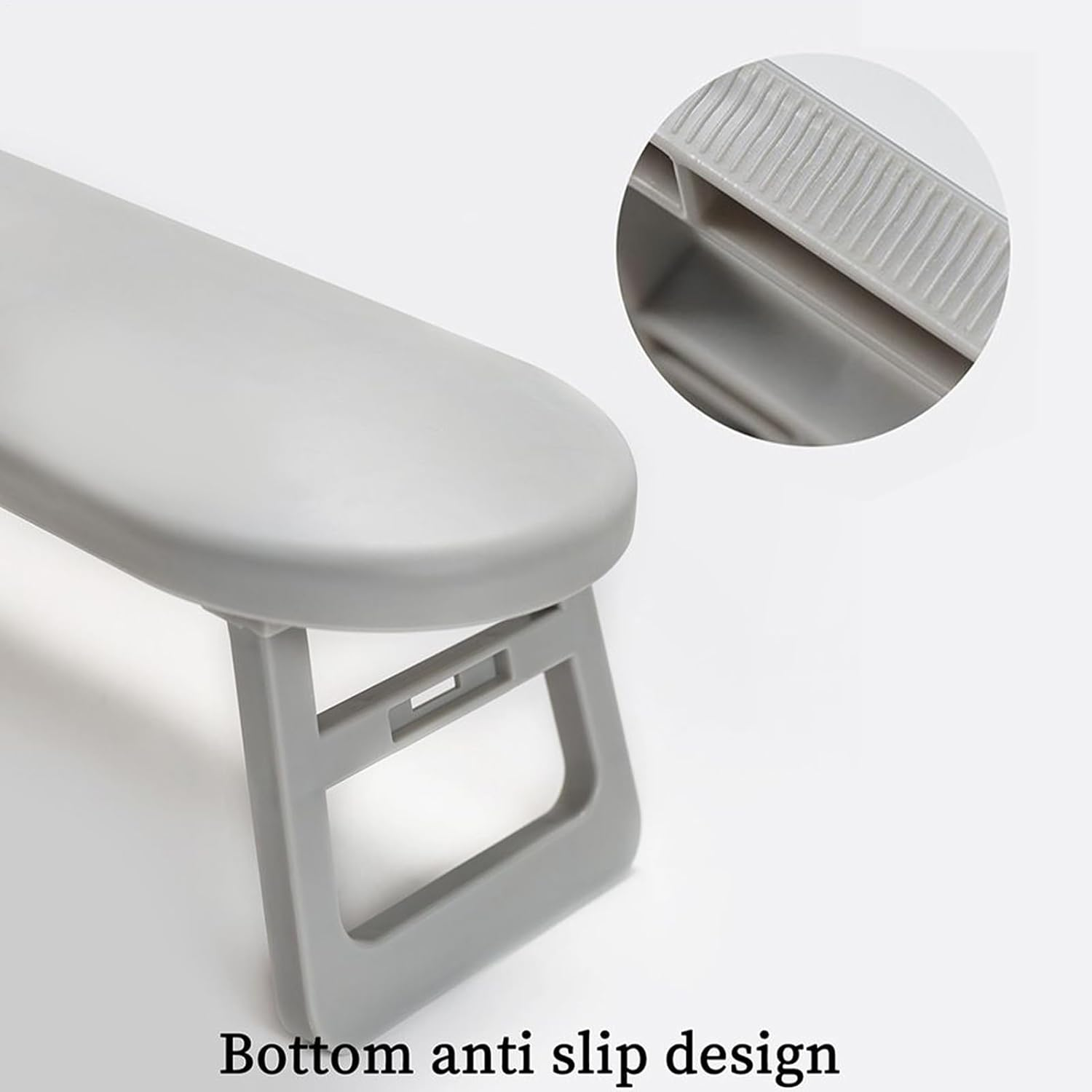 Bomefoi Arm Rest for Nails Foldable - Non-Slip Arm Cushion for Manicure | Ergonomic Adjustable Hand Rest for Work Station Manicure Pedicure Professionals Beginners Home Outdoors - White image number 4