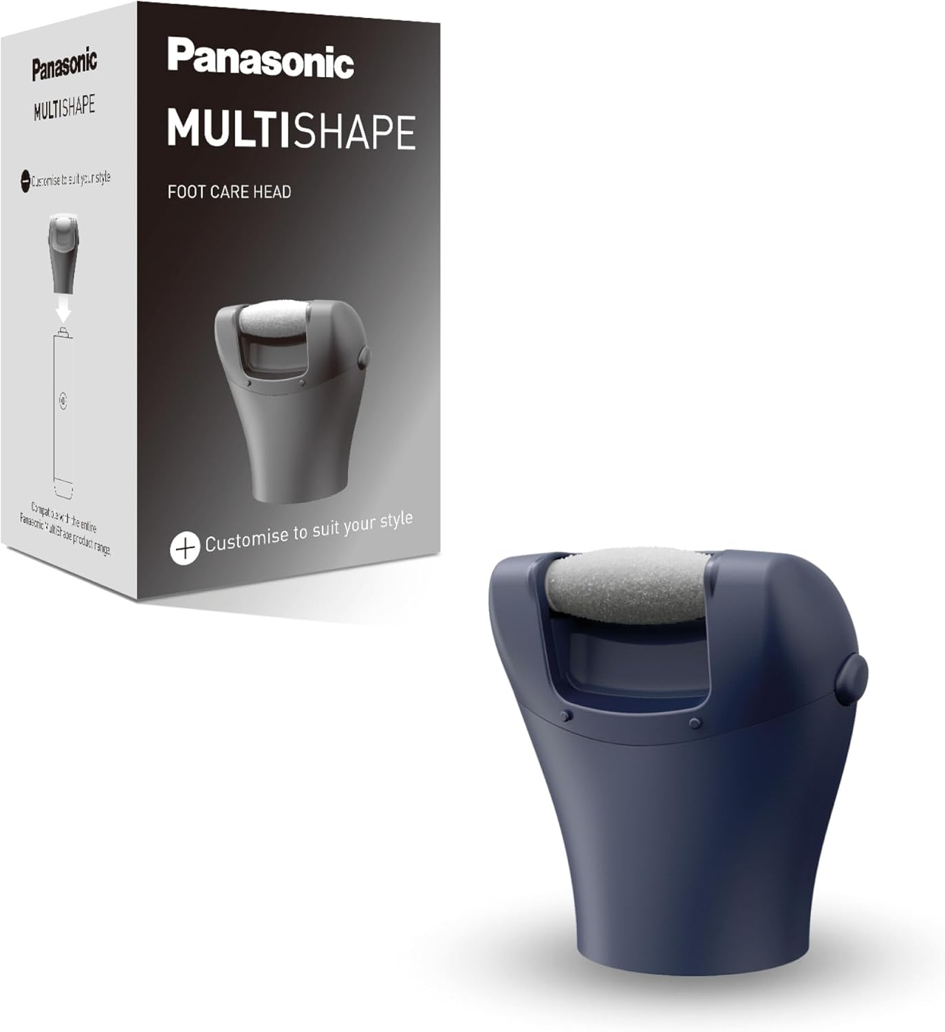 Panasonic ER-CFC1 Multishape Modular Personal Care System, Foot Care Head Attachment, Electric Foot File, Hard Skin Remover, Micro-Ceramic, Black image number 1