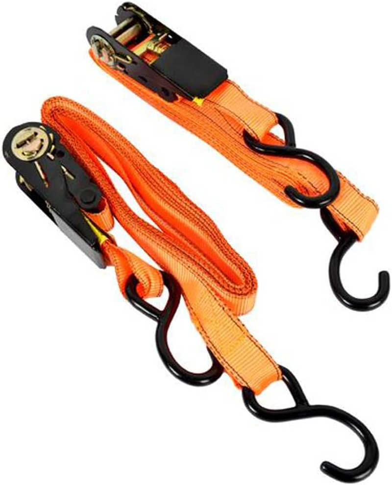 BTC Heavy Duty Ratchet Tie down 2 Pieces Set, 4.5 Meter Lengh X 2.5 Cm Width image number 1