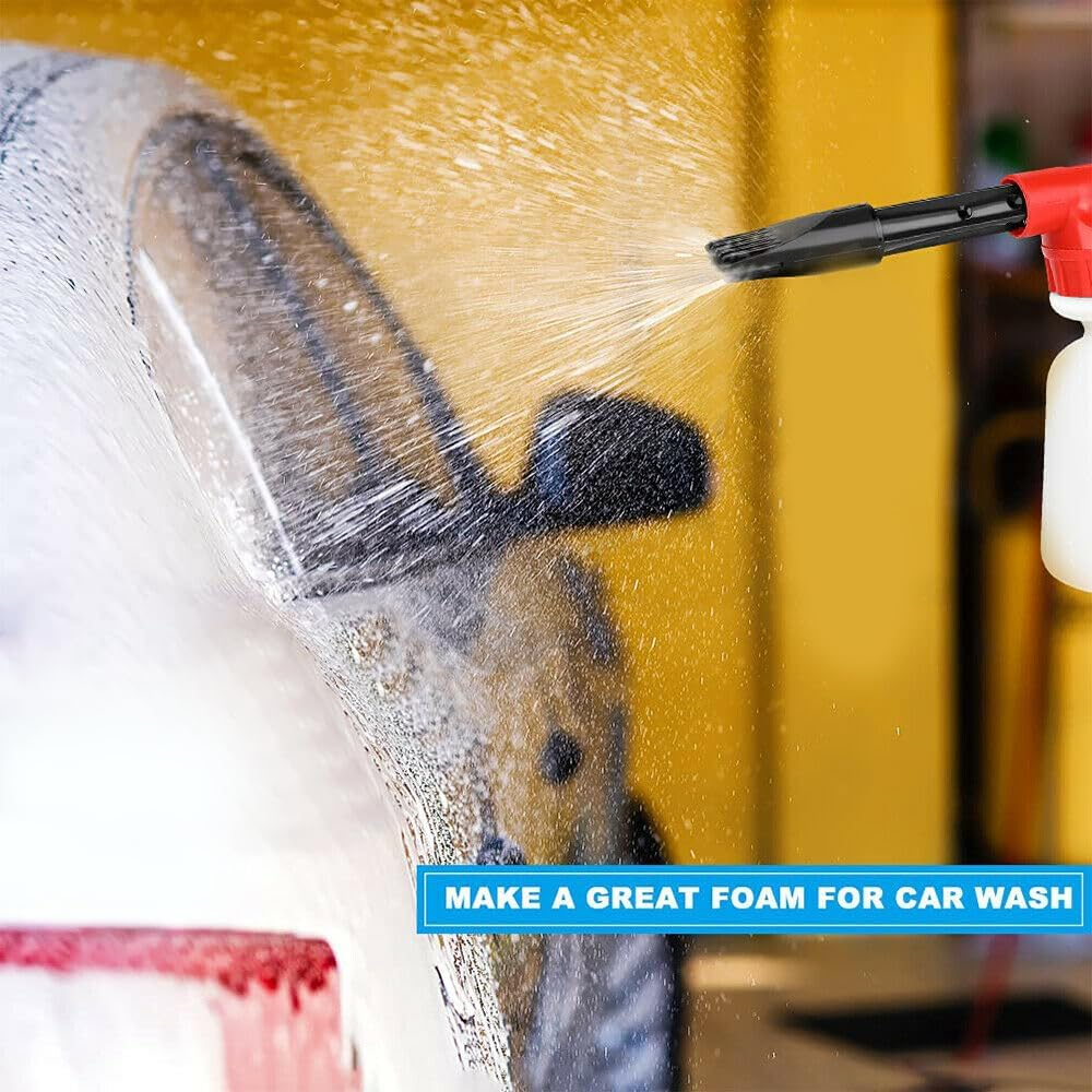 8PCS 1L High Pressure Car Wash Snow Foam Gun Washer Lance Hose Pipe Soap Spray Bottle image number 4
