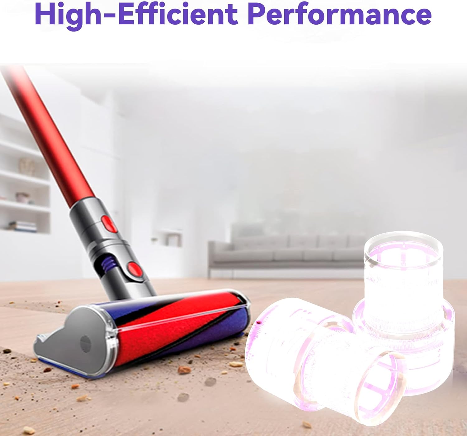 V11 Vacuum Filters Replacement Parts Compatible with Dyson V11 Torque Drive V11 Animal/Complete/Extra V15 Detect V15S Detect Submarine Vacuums, 2 Pack HEPA Filter Replace Part 970013-02 image number 5