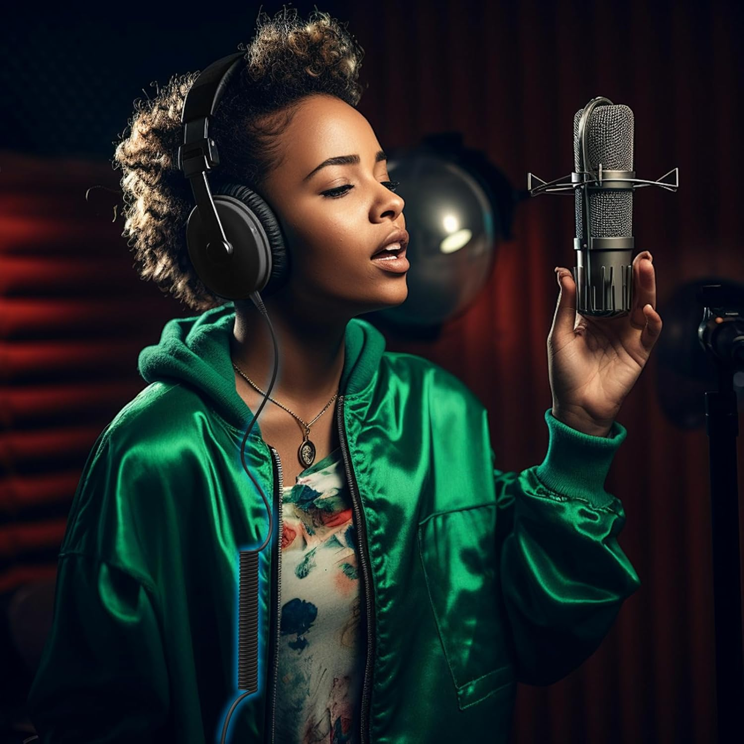 Sqrmekoko Premium 4-Pole DJ Audio Headphone Cable, Compatible with Pioneer HDJ-X5/X7/S7/CUE1, Extended Coiled Spring Wire for Djs and Audio Equipment image number 4