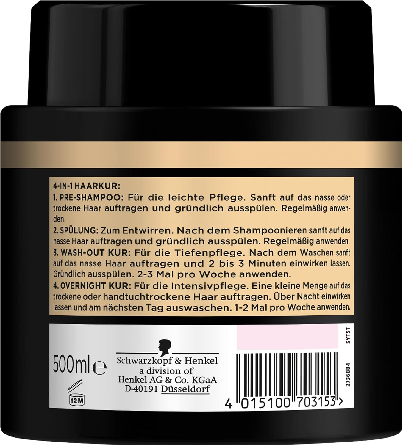 Syoss Renew 7 Boost Hair Mask (500Ml), 4-In-1 Hair Treatment for Strongly Damaged Hair, Hair Repair Mask with Highly Concentrated Formula Ensures up to 90% Less Split Ends image number 3