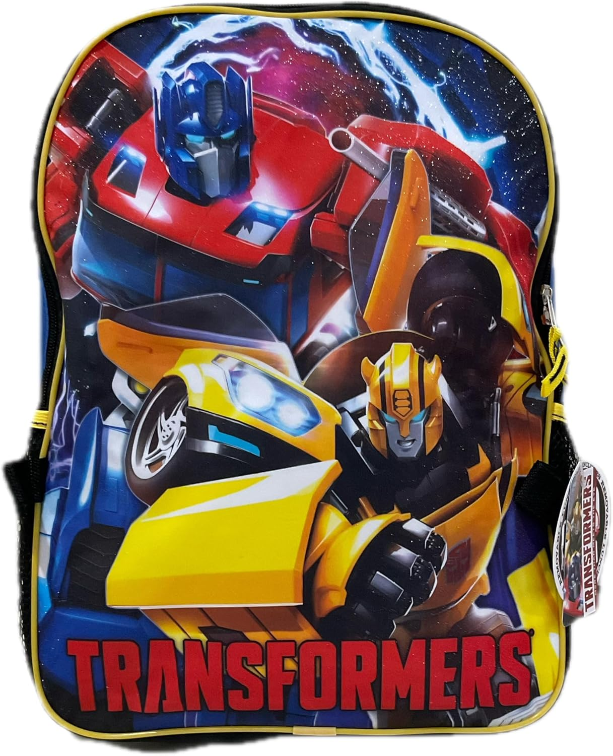 AI ACCESSORY INNOVATIONS Transformers Bumblebee & Optimus Prime Full Size 16 Inch Backpack with Detachable Lunch Box image number 3
