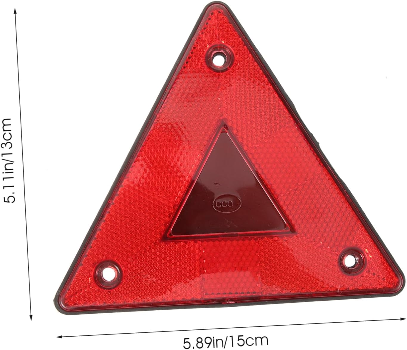 Vehicle Reflective Triangle Signs 6Pcs Plastic Car Reflectors Reflective Sheets for Easy Replacement Material Night Universal Use image number 3