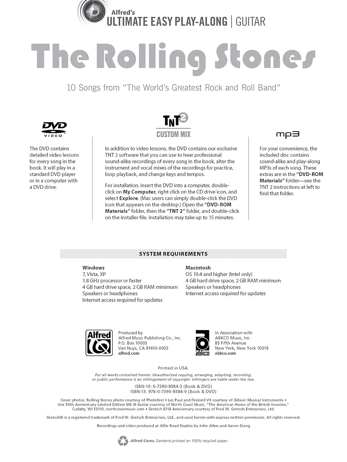 Ultimate Easy Guitar Play-Along -- the Rolling Stones: 10 Songs from ""The World'S Greatest Rock and Roll Band"" (Easy Guitar TAB) (Book & DVD) image number 4