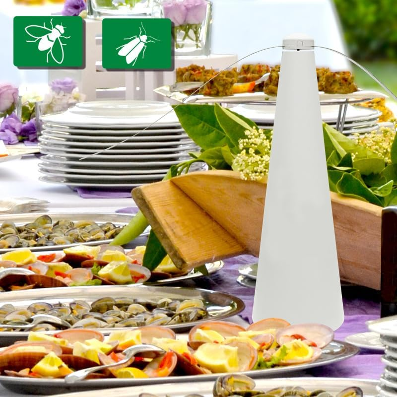 2Pcs Fly Fan &ndash; Automatic Fly and Insect Repellent Fan for Indoor & Outdoor Use, Picnic, BBQ, Party image number 4