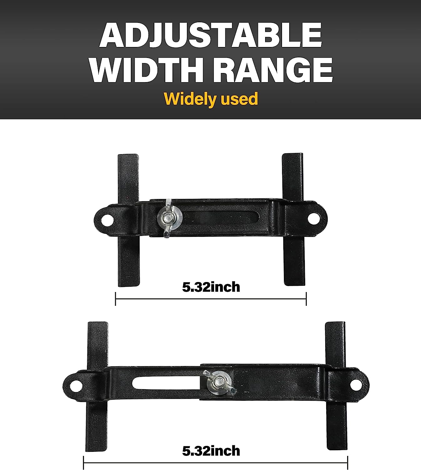ESEWALAS Adjustable Battery Hold Down,Battery Tie down Kit,Universal Battery Crossbar with J Bolt Battery Hold down Bracket,Stainless Steel J Bolt Sets Car Battery Holder,Battery Tie down Holder