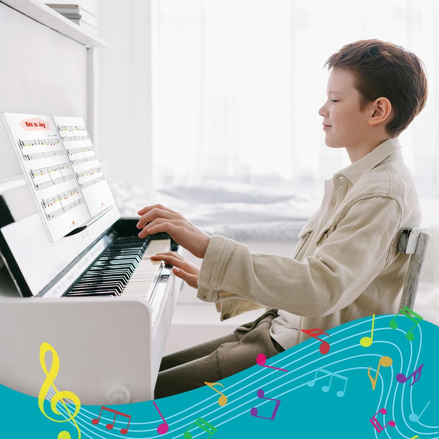 Play by Color: Piano and Keyboard Songs for Beginners with Colored Notes (Including Christmas Sheet Music) image number 1