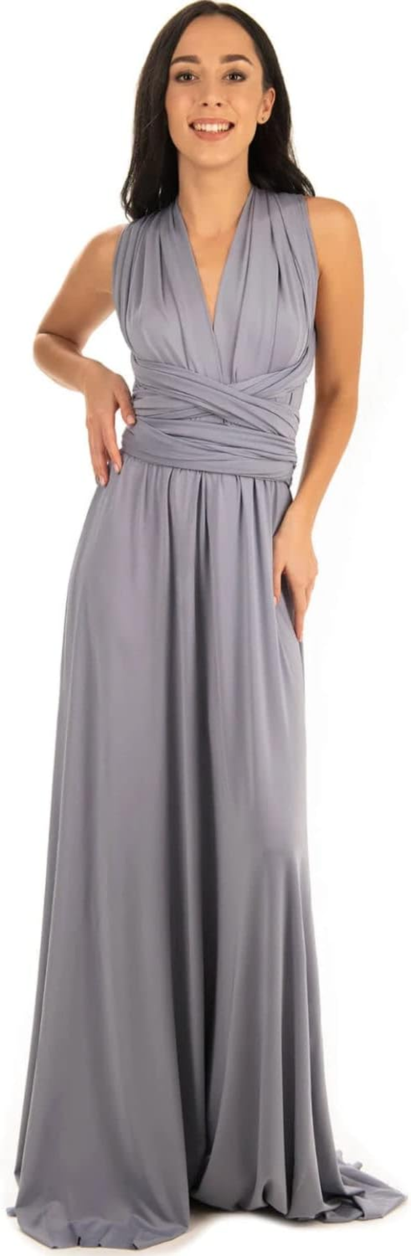 Infinity Dress - Convertible Multiway Maxi Long Transformer Gown Dress - Bridesmaid Bridal Party Wedding - Strap Wrap