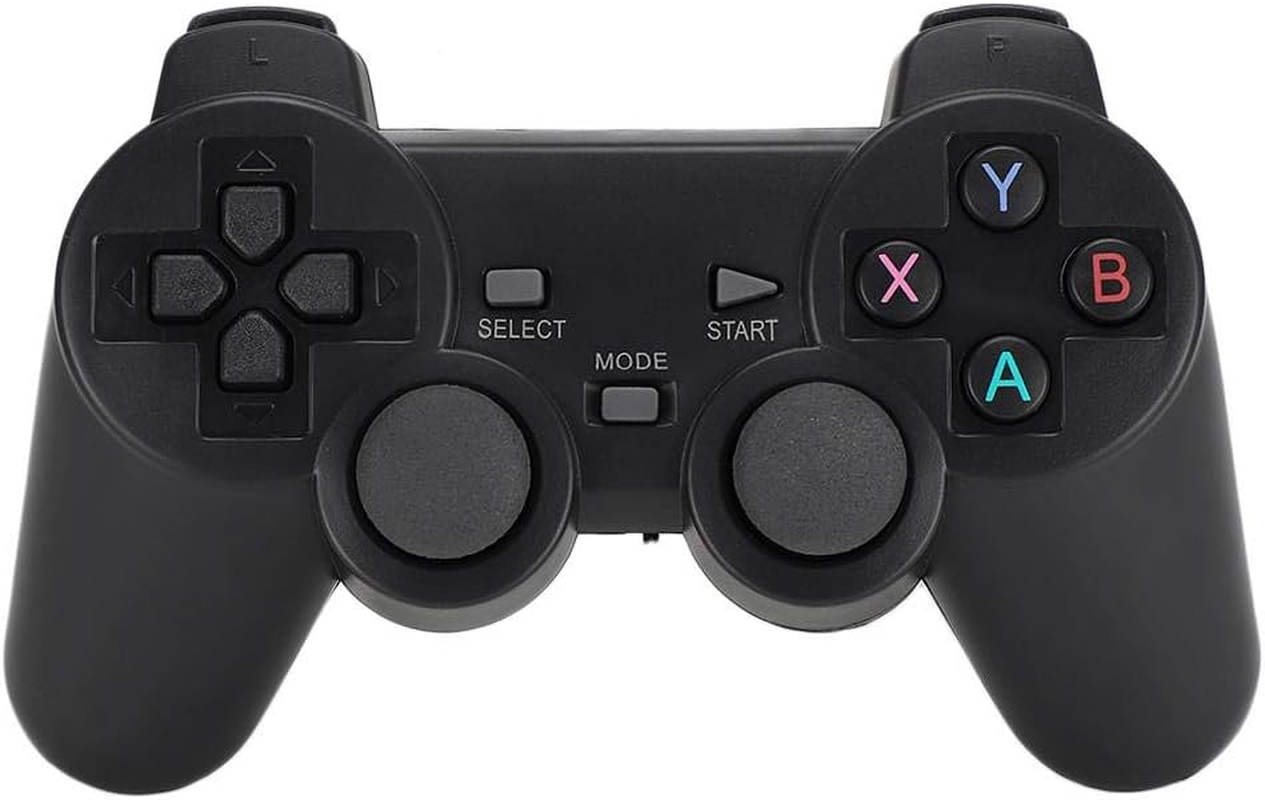 Universal Game Controller, Wireless Gaming Controller PC Controller with Dual Vibration & 2.4Ghz USB Receiver, Wireless Gamepad Joystick for TV/TV Box/Ps3/Computer/Pc360/Mobile Phone/Android, Black image number 4