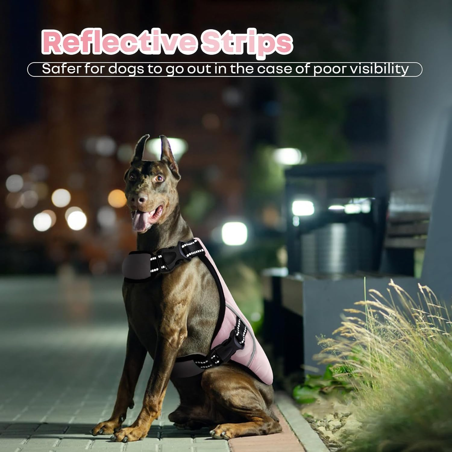 Dog Cooling Vest Hot Weather, Heat Dissipation Dog Clothes Breathable Mesh Dog Jacket Summer Cool Dog Coat Adjustable with Reflective Stripes for Large Medium Small Dogs(Pink, L)