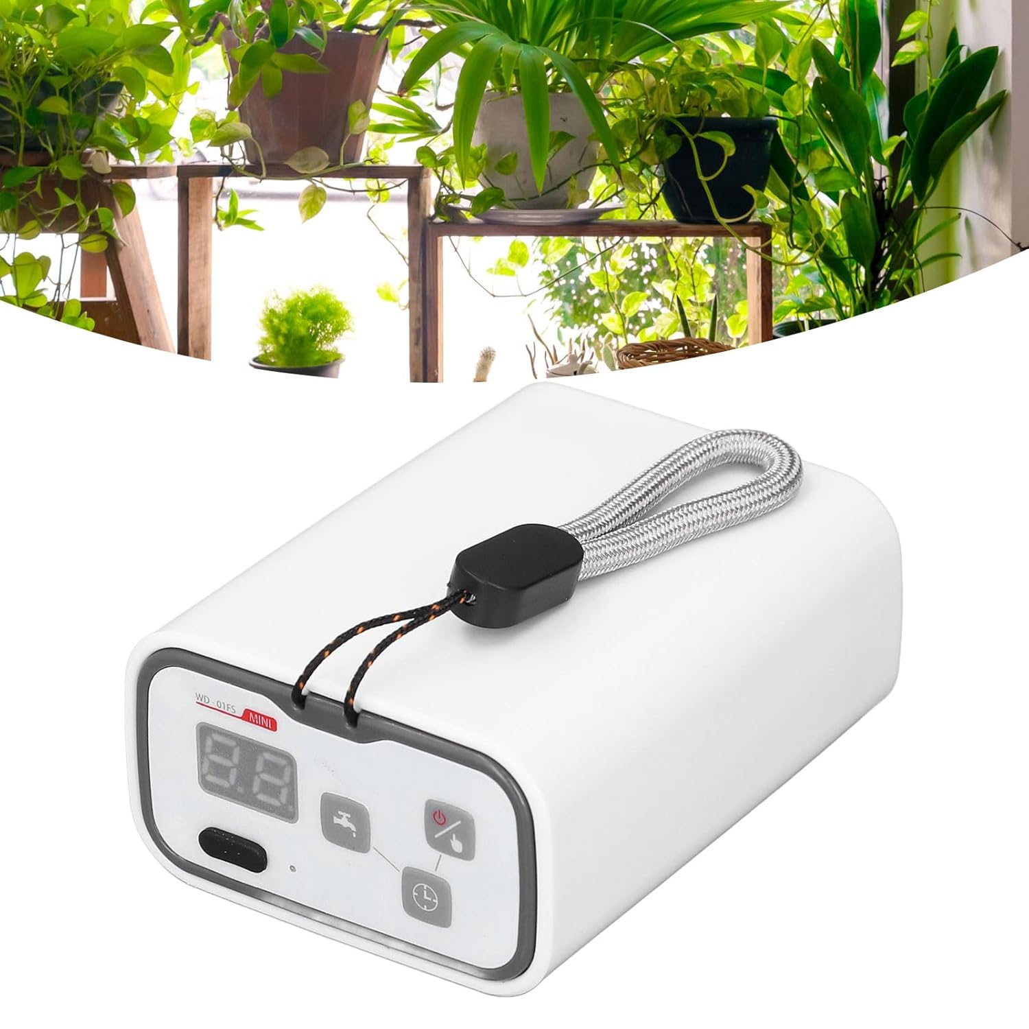 Automatic Watering System for Potted Plants, Auto Drip Irrigation Kit with Digital Programmable Water Timer, LED Display, Indoor Irrigation for 6 Potted Plants image number 6