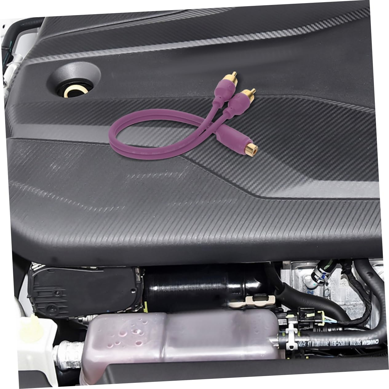 GLEAVI 2Pcs Car Audio RCA Y Splitter Cable Dual Male to Female Line Converter for Subwoofer Amplifier Home Theater and Car Audio System image number 1