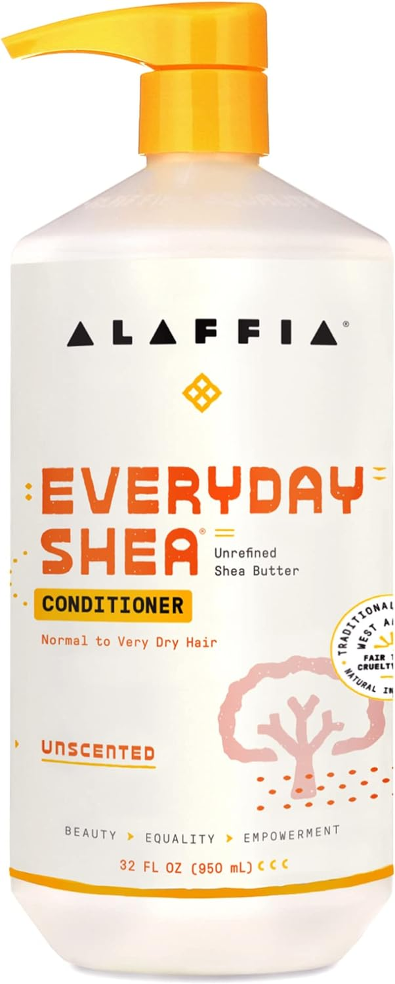 Alaffia Everyday Shea Vanilla Mint Scented Hair Conditioner 950 Ml image number 4