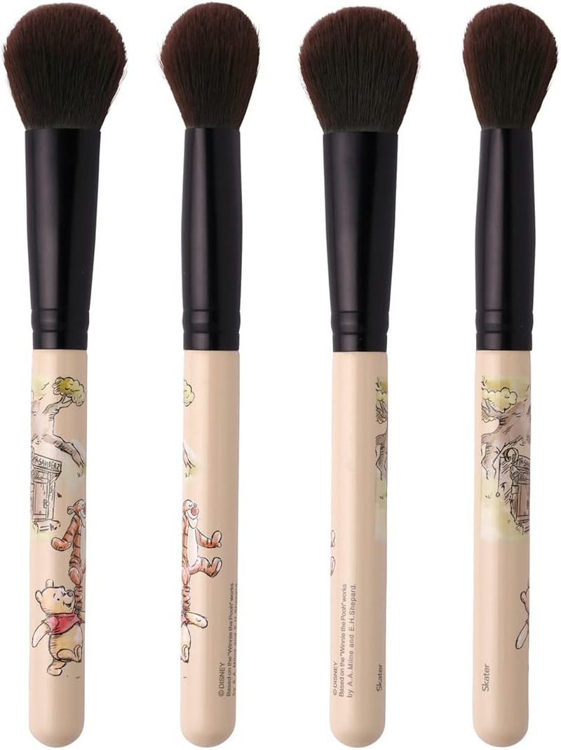 Skater MUB5S Makeup Brush Set, Makeup Brush, Set of 5, Disney Winnie the Pooh