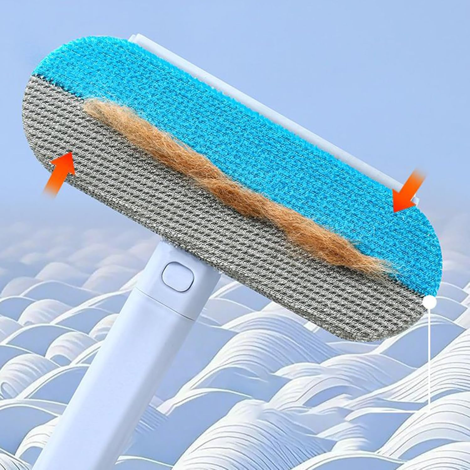 Pet Hair Remover, Reusable Cat Lint Remover for Clothes, Extendable Washable Cleaning Broom with Long Handle, Multifunctional Furniture Cleaner for Carpets Clothes image number 5