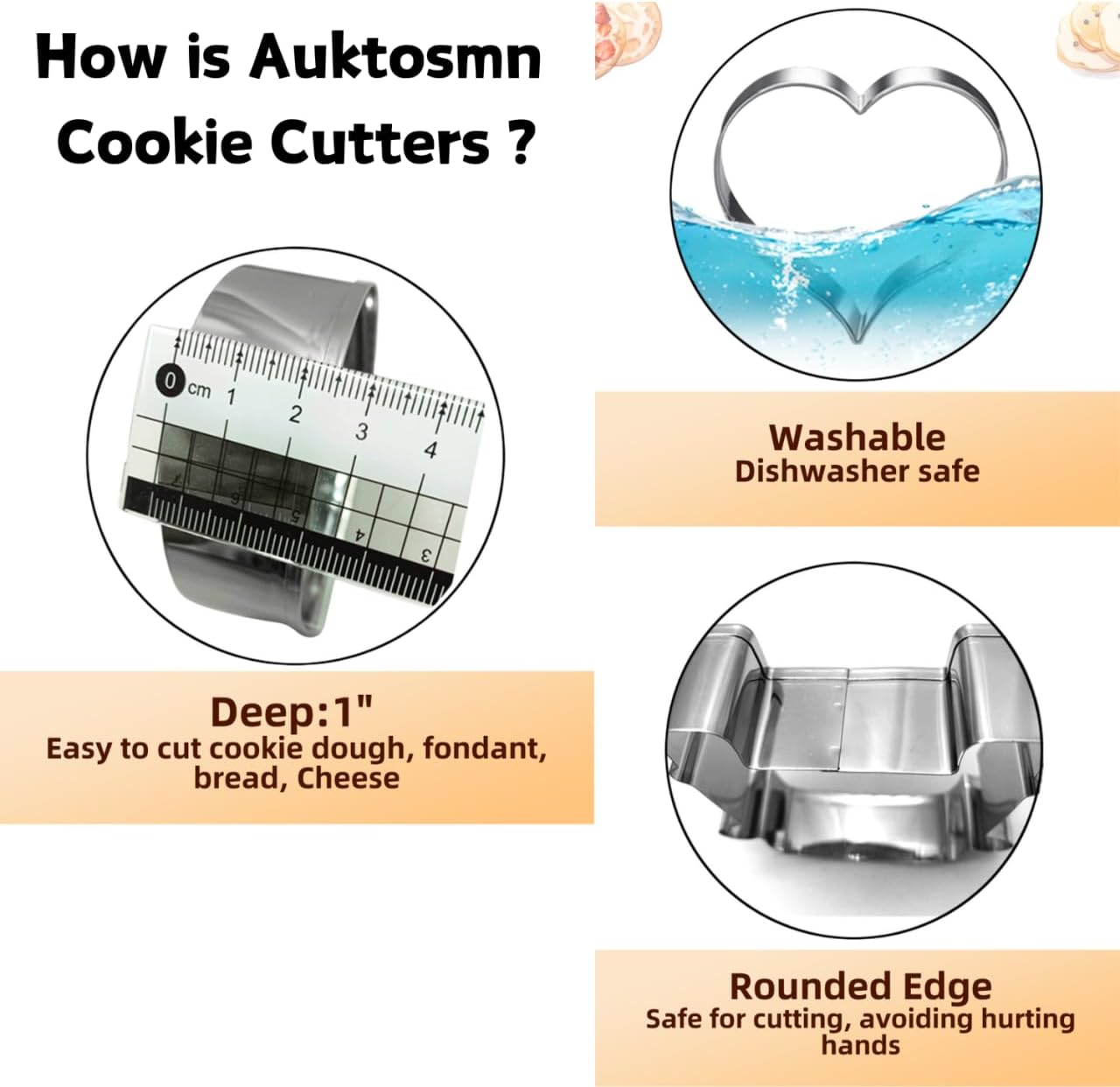 Snowflake Cookie Cutter Set-9 Pieces-1.2" to 4"-Christmas Cookie Cutters-Snowflake Cutter Fondant Baking Molds for Cake Cupcake image number 1