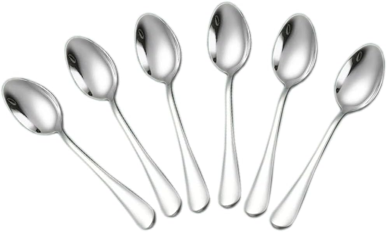 Wesdxc56 Demitasse Espresso Spoons, Mini Coffee Spoon, Stainless Steel Small Spoons for Dessert, Tea,Set of 6 (Gold) image number 4