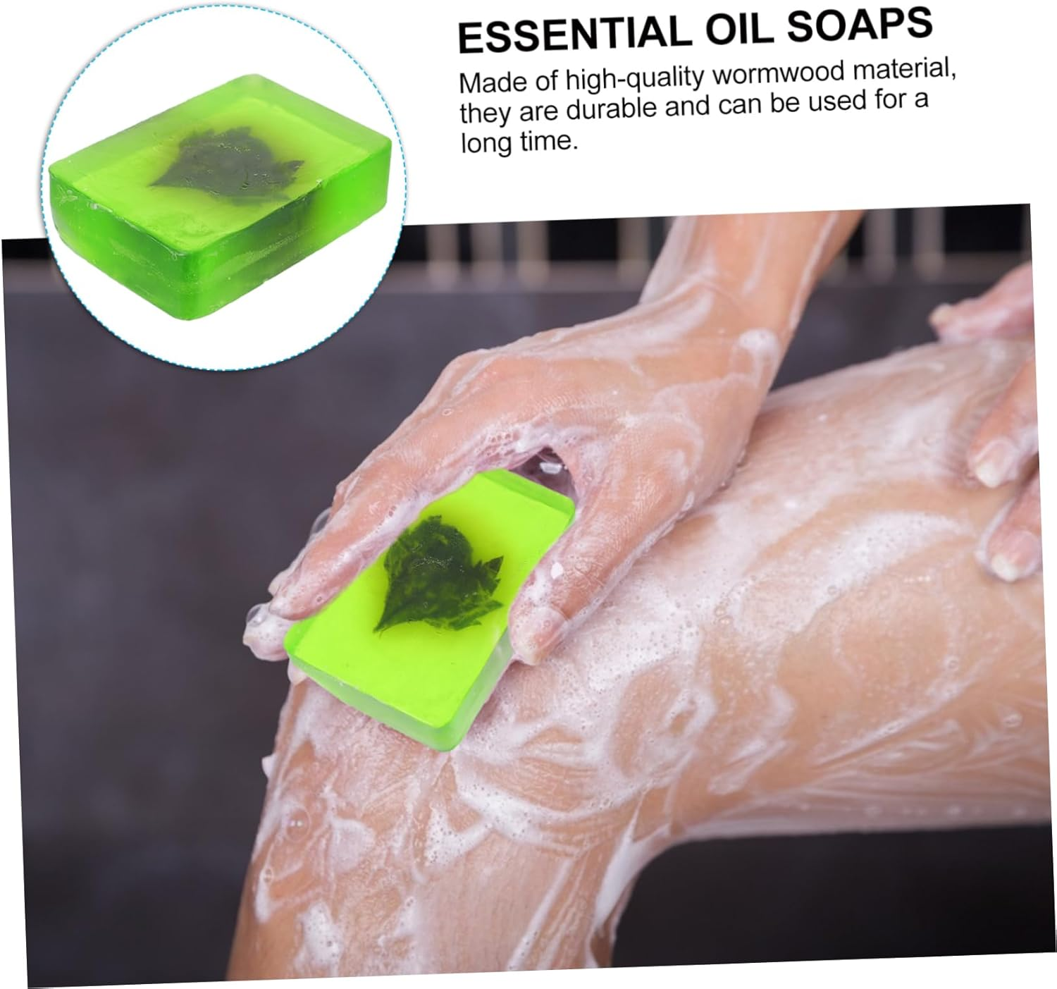 TOVINANNA 2Pcs Cleansing Soaps Foaming Handmade Essential Oil Soap Gentle Cleanser image number 1