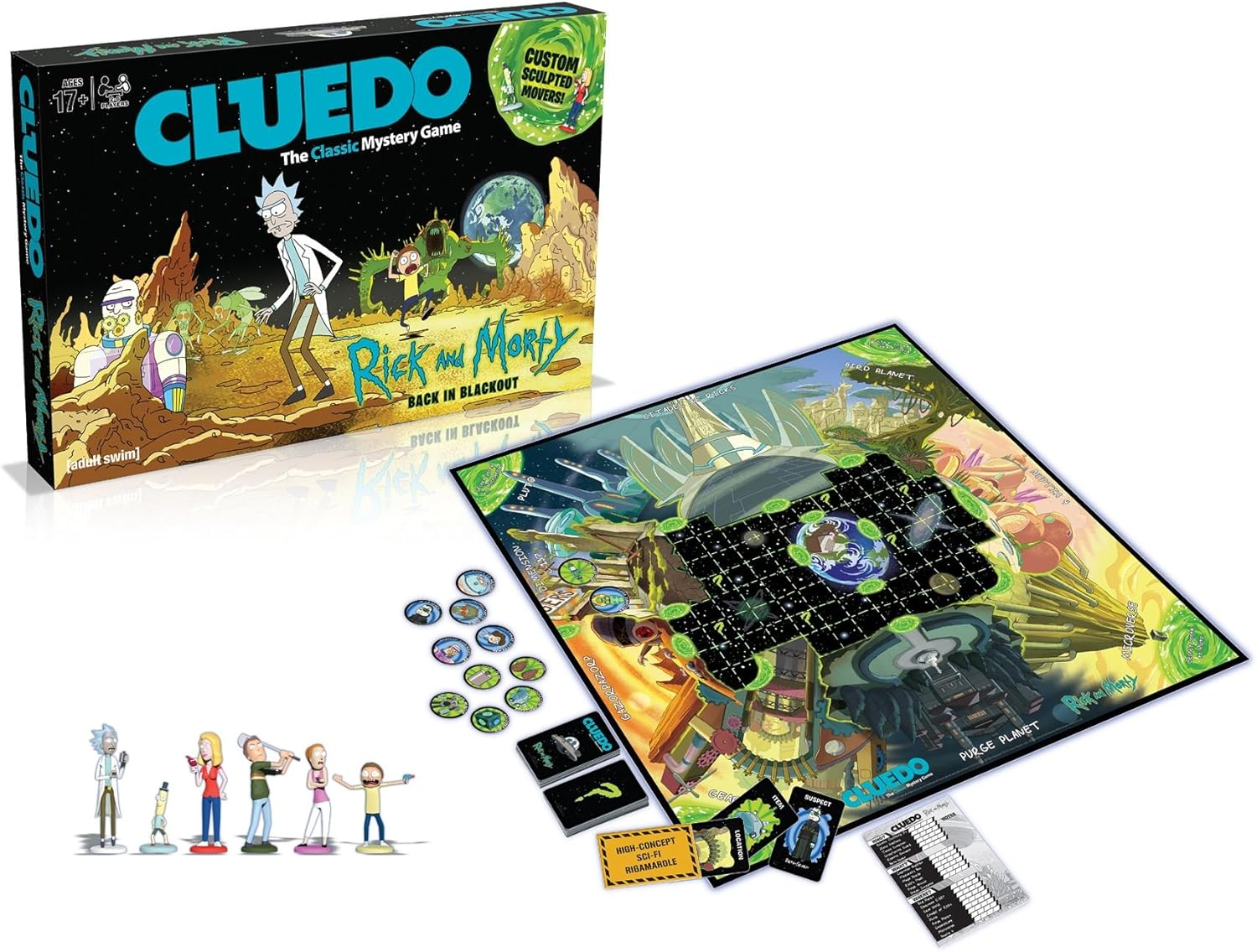 Cluedo 3210 Rick & Morty Board Game - Multicolor image number 3