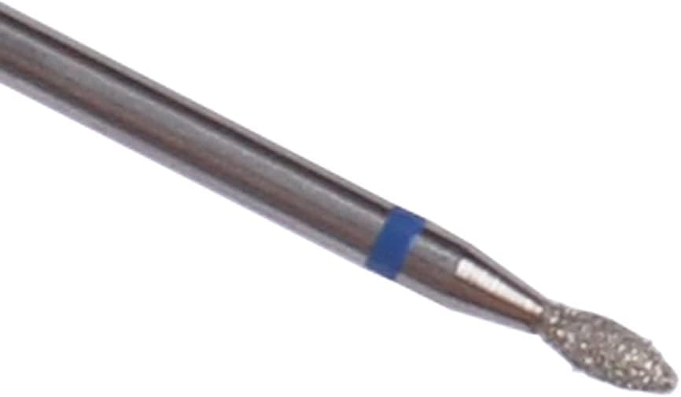 MZCMSL 6Pcs Small Flame Cuticle Bits, Pro Diamond Nail Drill Bits for Nail Prep, 3/32 Shank Electric Nail Tool image number 3