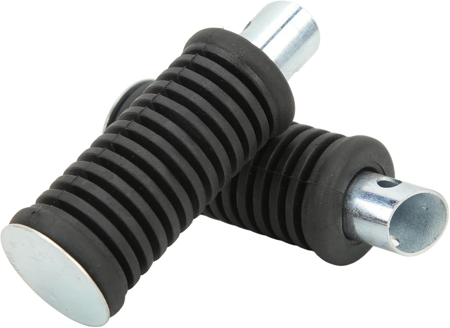 Penrux Footpegs, Foot Rest Rubber 8.5Cm High Strength 2Pcs for 196CC 6.0 6.5Hp Mini Bikes, Rear Foot Rests Motorcycle Rear Footrests Rubber Non Slip Footrests Plate Footrest Rubber Pad Grip Cover image number 1