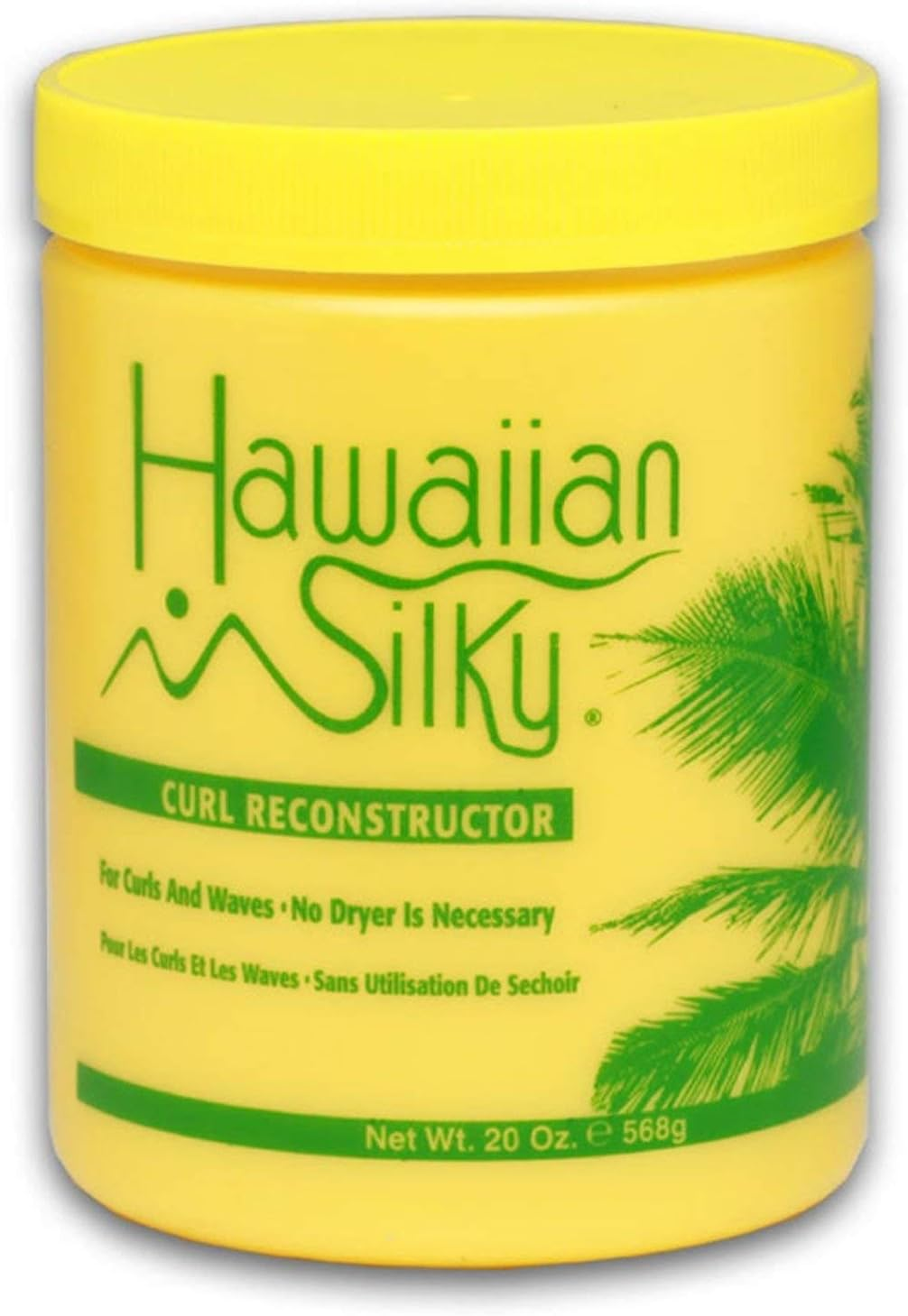 Hawaiian Silky Curl Reconstructor 20 Ounce, Yellow, 20 Ounce