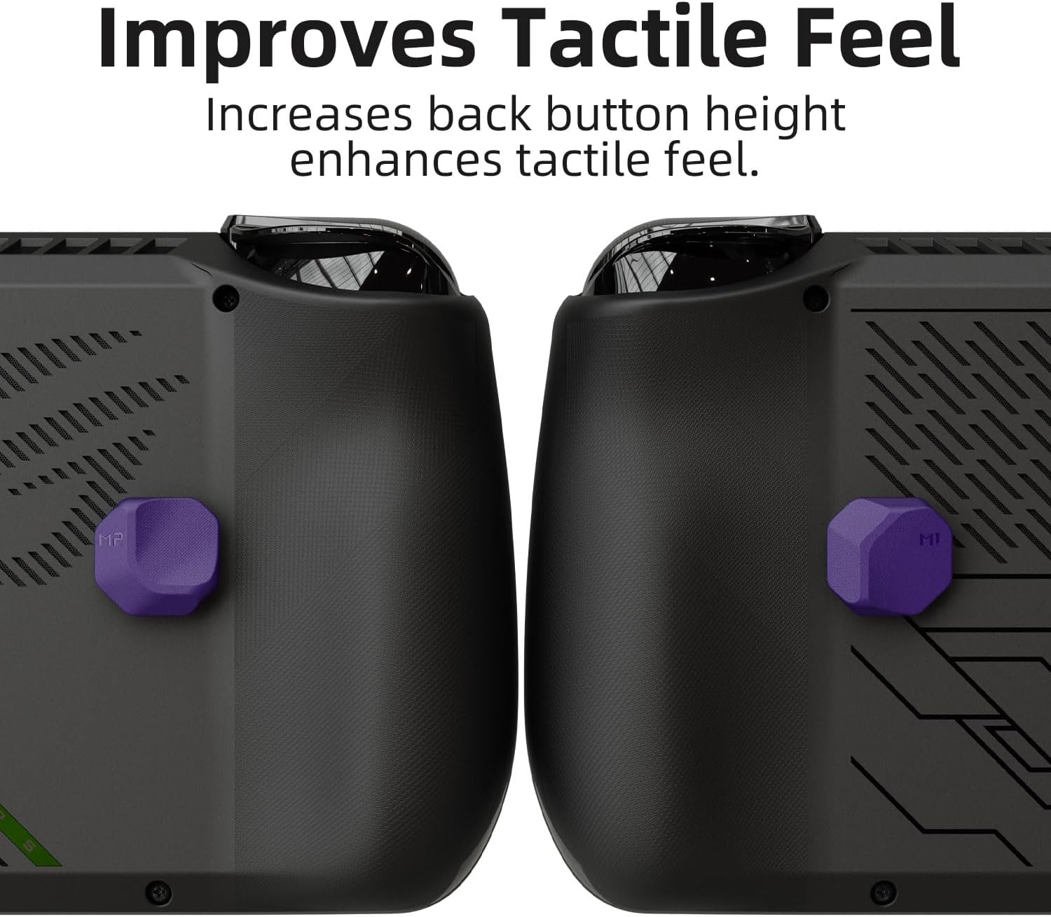 Skull & Co. Back Button Enhancement Set for ROG Ally X, Improvement Button Protection Kit for ROG Ally X - Black, 4Pcs - Neon Yellow image number 7