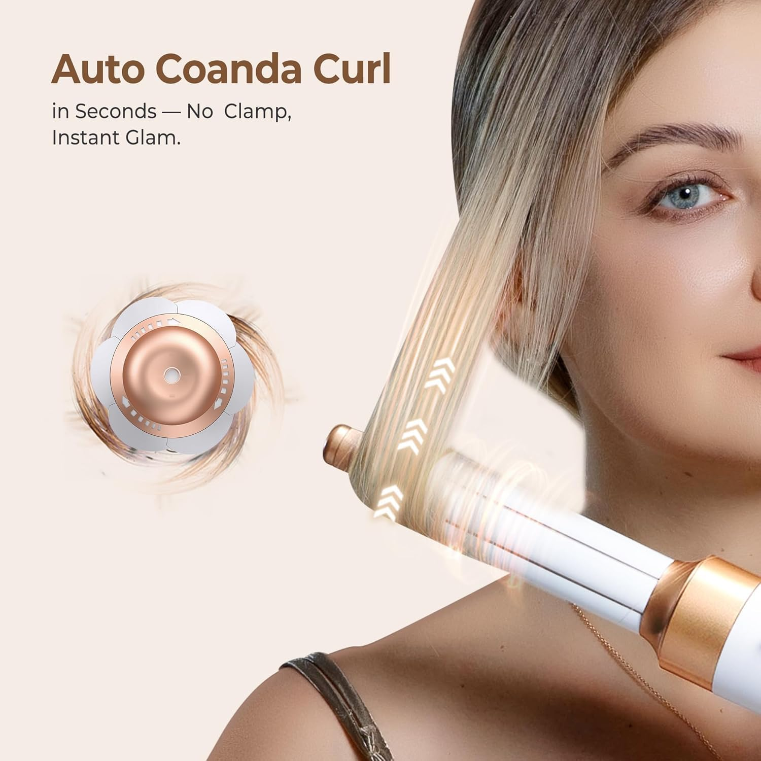 110000 RPM Hair Dryer Brush 7 in 1,Hot Air Hair Styler for Curly Straight & Twisted Hair,Professional Ionic Blow Dryer for Salon-Quality Styling image number 6