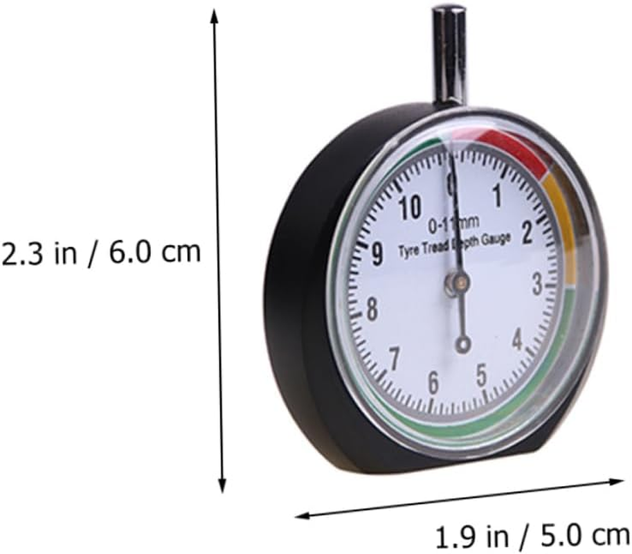 LALADEFIEE 2Pcs Car Tire Tread Depth Gauge Tyre Depth Tester Tool for Trucks and Minivans Accurate Measurement Automotive Tire Monitor image number 4