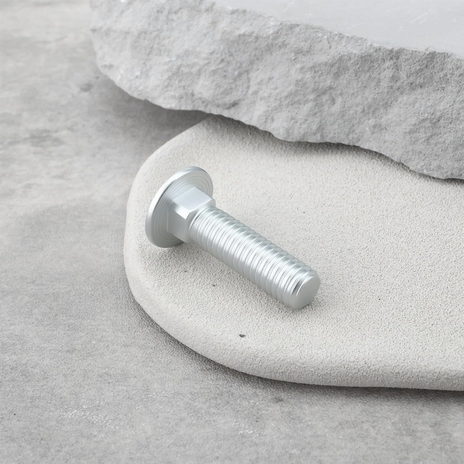 SG Store 4Pcs Car Collision Avoidance Bumper Chrome Screw M8X30Mm 113707191B Compatible with VW Kaefer image number 1