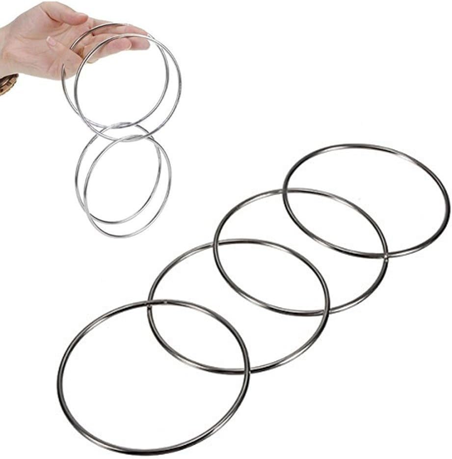 Magic Trick 4 Chinese Linking Rings Set for Kids Stage Magic Trick