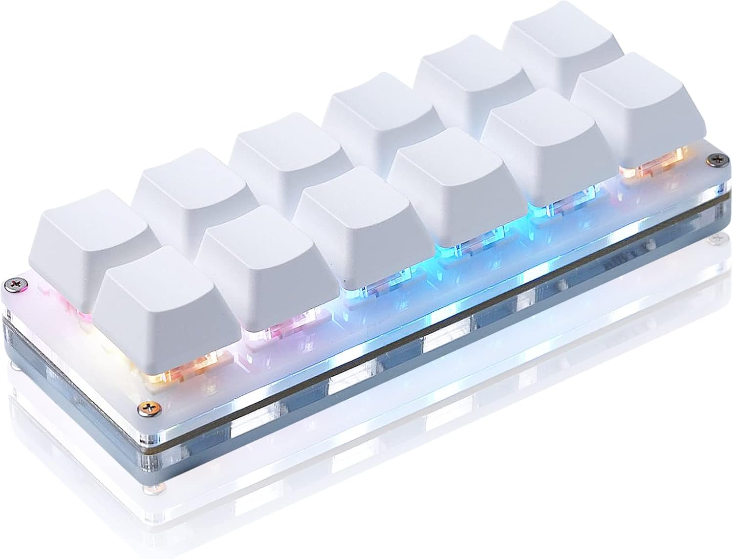 BTXETUEL 12 Key Mechanical Gaming Keyboard One Handed Keypad USB-C Wired OSU Keypad Programmable and Hot Swappable Keyboard.