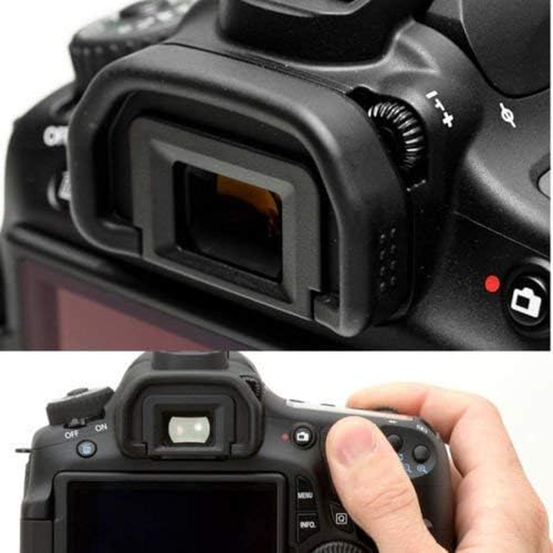 80D Eyecup Eyepiece Viewfinder Compatible for Canon EOS 90D 80D 70D 60D 50D 40D 20D 5DII 6DII Camera, Replaces EB Eyecup (2 Pack) image number 3