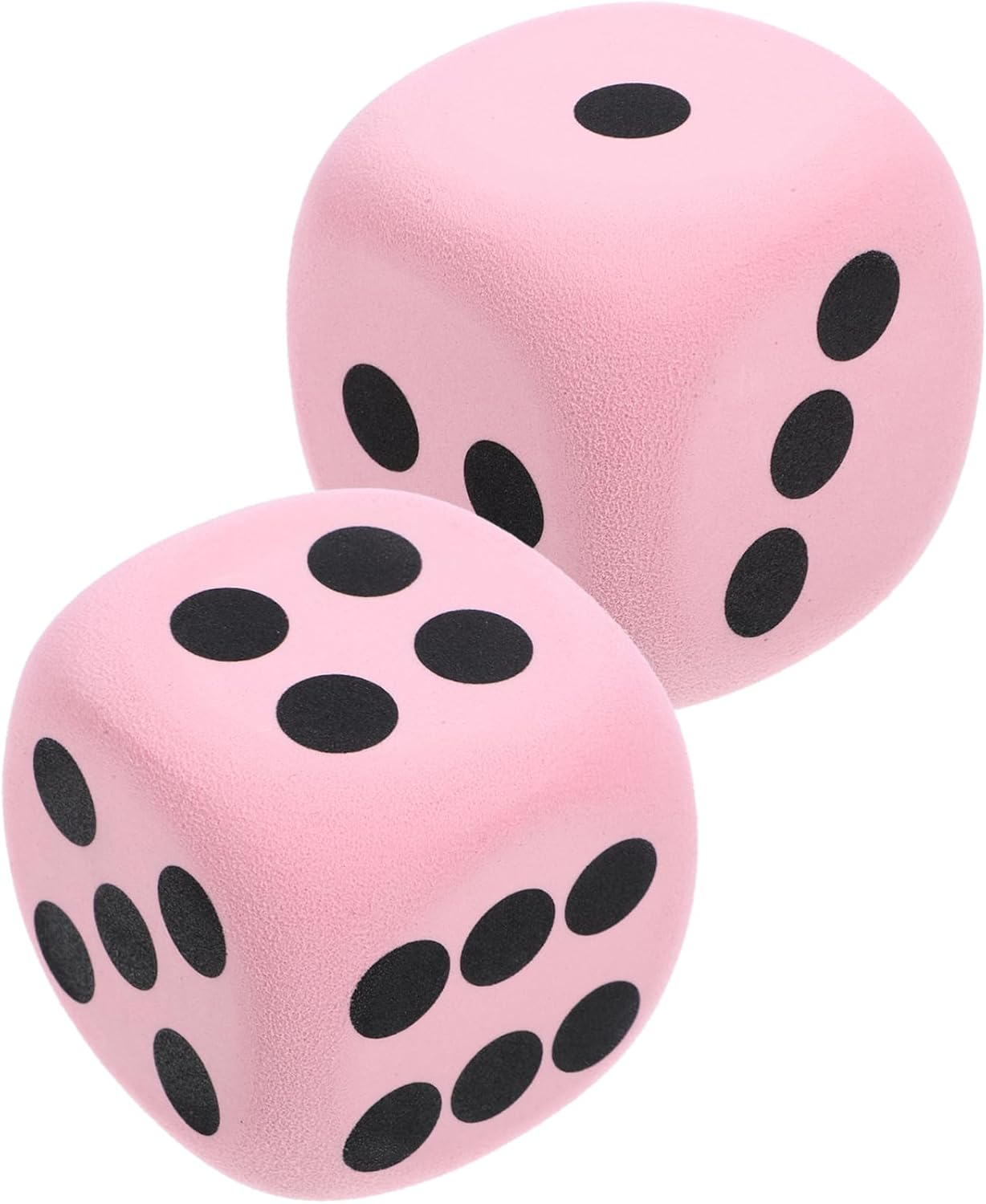 HOOTNEE 2Pcs Big Foam Dice Large Dice Huge Dice Prop Big Dice for Game Large Dot Dices Huge Foams Dice Big Dice Foam Large Foams Dice Funny Game Dice Colored Dices Huge Game Dice Eva Pink image number 3