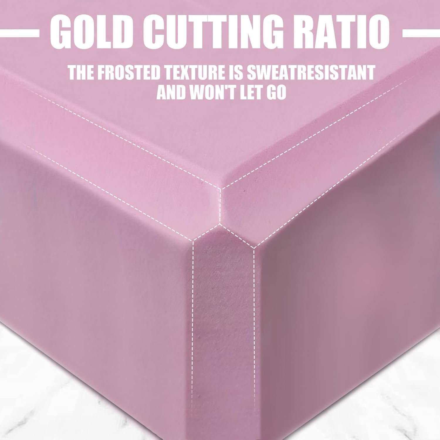 2 Pcs Yoga Blocks, 23X7.5X15 Cm Foam Blocks Yoga Props for Pilates Stretching and Meditation Exercise Blocks Lightweight Yoga Essentials