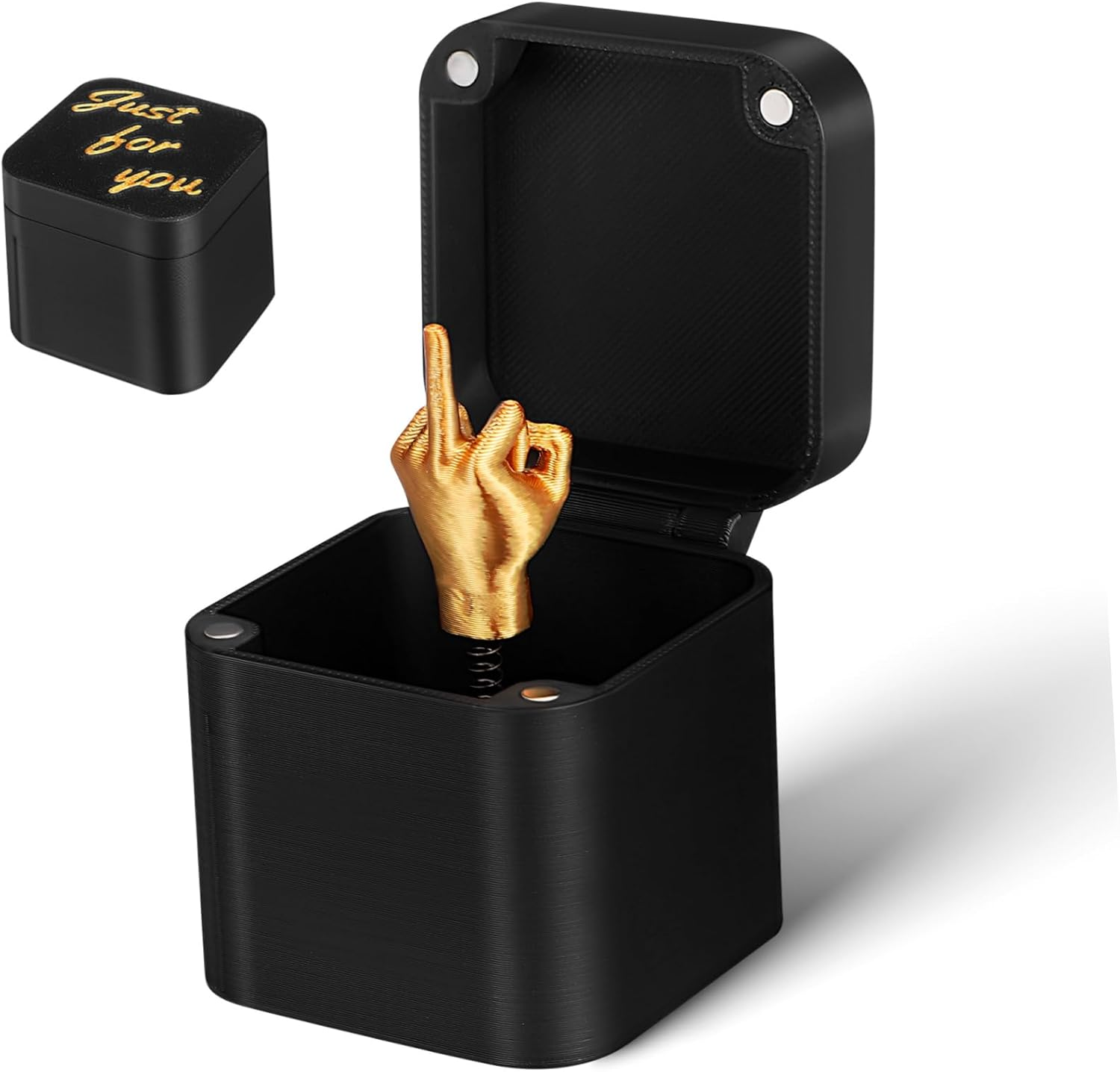 Kisangel Middle Finger Box, Funny Hilarious Surprise Prank, Annoying Finger Present Box for Adults Unique Party Birthdays Festivals image number 5
