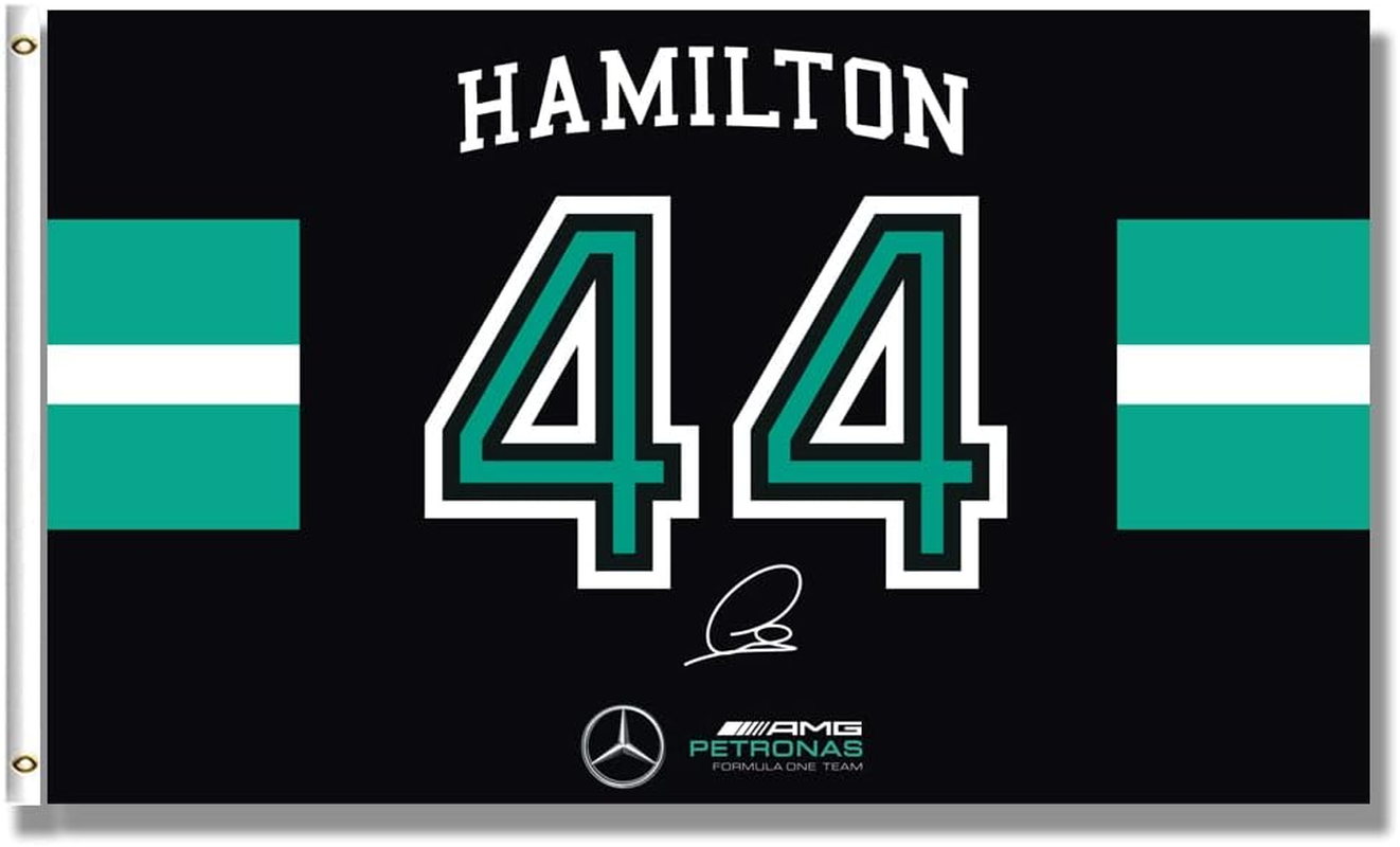 MOOR Lewis Flag Hamilton 44 Banner Flag 3X5Ft/Hd Printing/Vibrat Color/150D Polyster for Car Fans image number 4