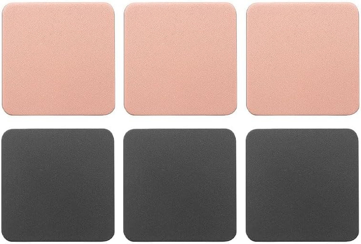 6 PCS Double Color Cup Coasters (Light Deep Grey)