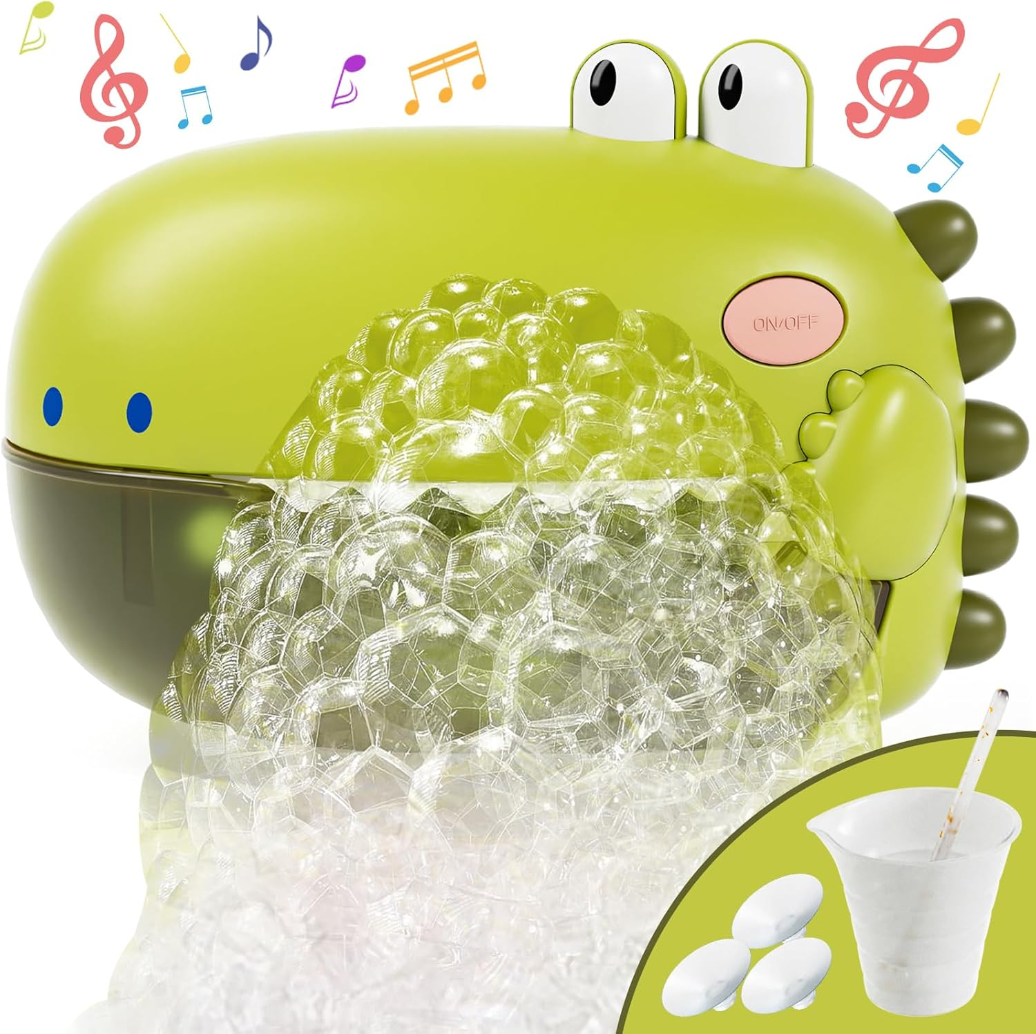 Lehoo Castle Bath Toys, Automatic Bubble Machine, Baby Bath Toys for Toddlers, Bubble Maker 1000+ Bubble per Minute with Music image number 5