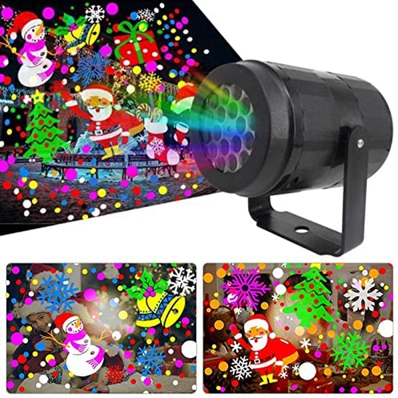 EZONEDEAL 16 Patterns Outdoor Christmas LED Projection Laser Light Projector for Xmas Holiday Garden Party Suitable for Both Indoor and Outdoor image number 2
