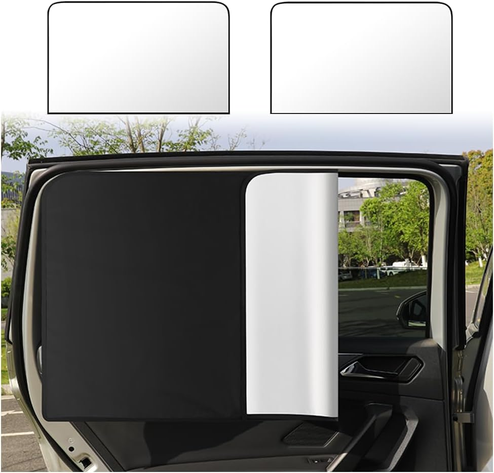 Magnetic Car Window Shade - Full Blackout for UV Block&Privacy Protection with Car Side Window Sun Shade- Universal Suv,Truck,Auto Privacy Shades (A-Side Window/4Pcs)