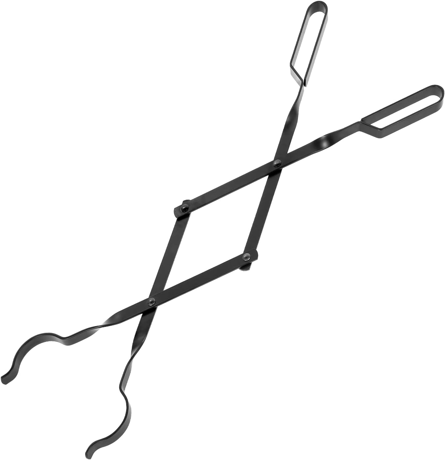 Fire Poker for Fire Pit, 32 Inch Fireplace Poker Premium Solid Steel Fire Pit Poker Campfire Poker for Fireplace Camping Wood Stove Indoor and Outdoor - Rust Resistant Black Finish