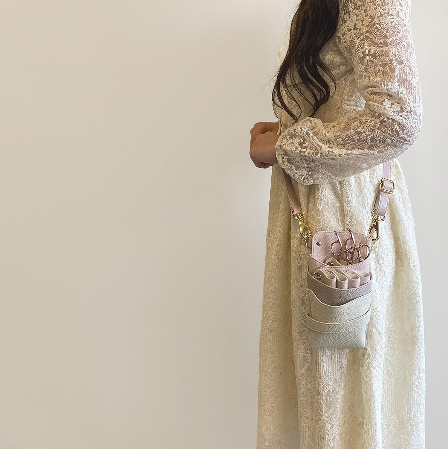 Dees Product Scissor Case Siena S-402 Pink Gurege Mix image number 5