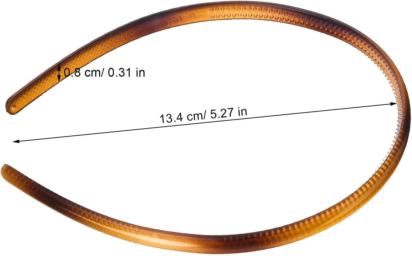 Plastic Headbands with Teeth for Women 6 Pcs, Skinny Multi-Color Hair Bands with Teeth Comb image number 6